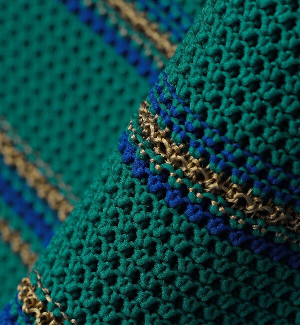 SHIPS「SHIPS:〈手洗い可能〉Amossa(R) メッシュ ボーダー ニット Tシャツ」|ニット・セーター|