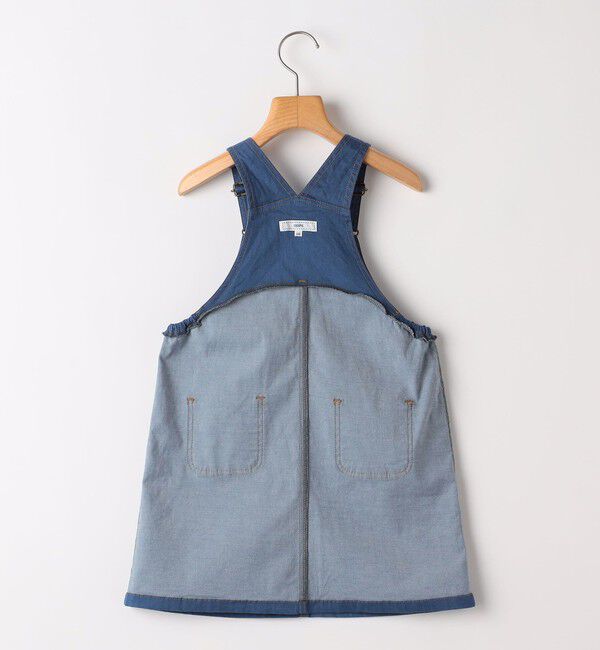 SHIPS KIDS「SHIPS KIDS:100～130cm / デニム オーバーオール スカート」|ジャンパースカート|