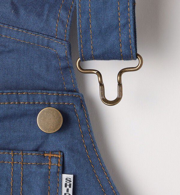 SHIPS KIDS「SHIPS KIDS:100～130cm / デニム オーバーオール スカート」|ジャンパースカート|