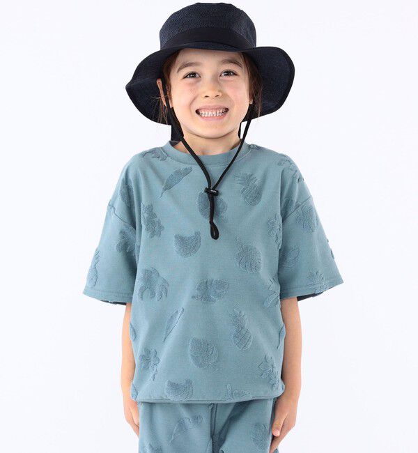 SHIPS KIDS「SHIPS KIDS:100～130cm / パイル ジャカード TEE」|Tシャツ・カットソー|