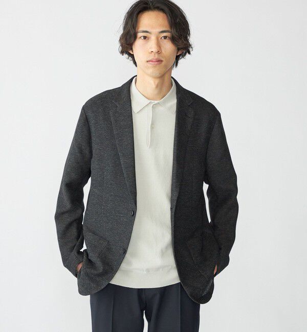 SHIPS「SHIPS: リネン&times;TEXBRID ニット ポロシャツ」|ニット・セーター|