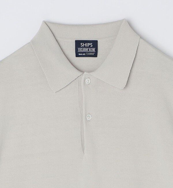 SHIPS「SHIPS: リネン&times;TEXBRID ニット ポロシャツ」|ニット・セーター|