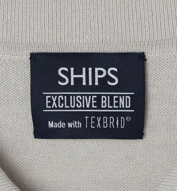 SHIPS「SHIPS: リネン&times;TEXBRID ニット ポロシャツ」|ニット・セーター|