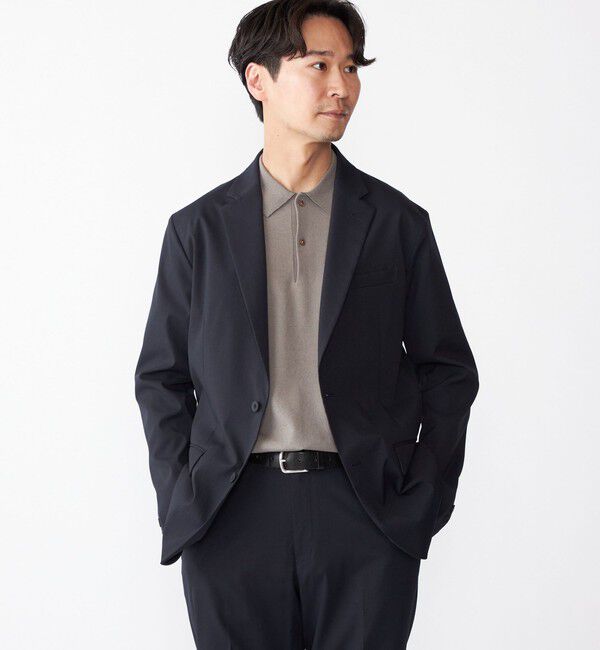 SHIPS「SHIPS: リネン&times;TEXBRID ニット ポロシャツ」|ニット・セーター|