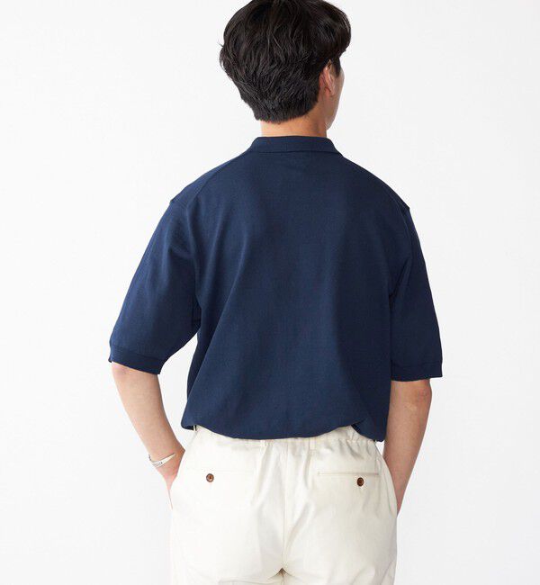 SHIPS「SHIPS: リネン&times;TEXBRID ニット ポロシャツ」|ニット・セーター|