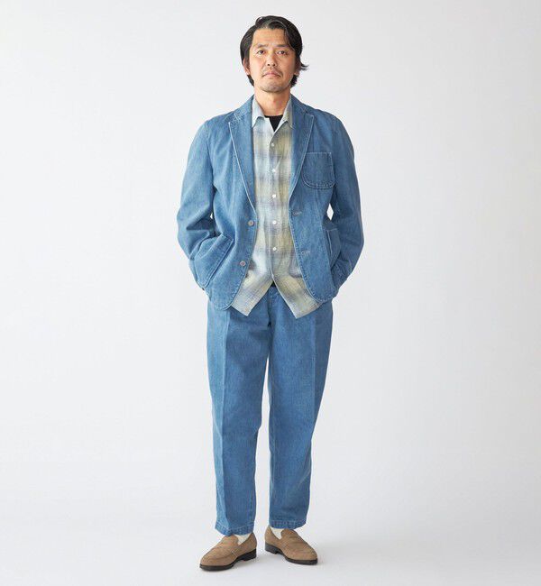 SHIPS「Southwick: Gate Label デニム イージー 1プリーツ パンツ」|デニム|