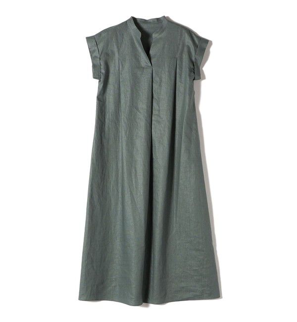 SHIPS for women「《予約》【WEB限定】〈手洗い可能〉リネン レーヨン コーティング ワンピース」|ワンピース|