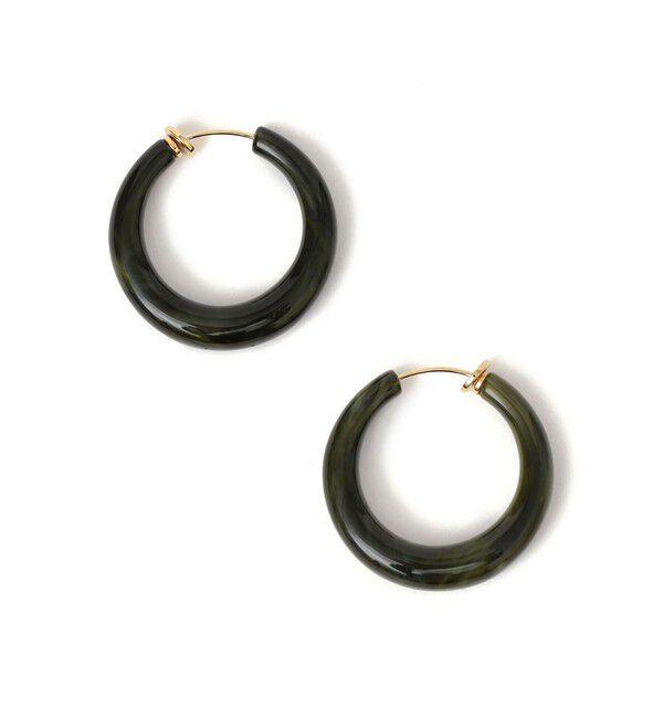 SHIPS for women「樹脂 フープ イヤリング M」|イヤリング|