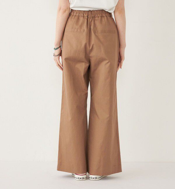 SHIPS Colors 「SHIPS Colors:〈手洗い可能〉コットンリネン フラップポケット ワイドパンツ」|チノ|