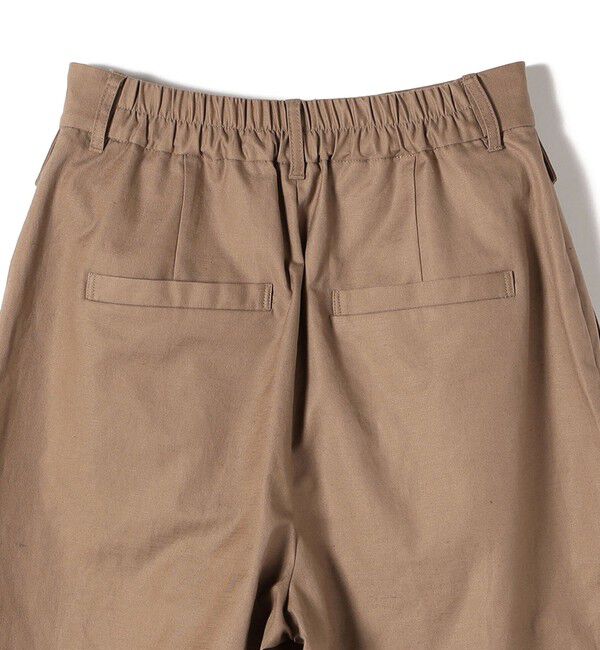 SHIPS Colors 「SHIPS Colors:〈手洗い可能〉コットンリネン フラップポケット ワイドパンツ」|チノ|