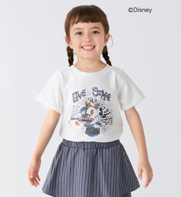 SHIPS Colors 「SHIPS Colors:80～130cm / ミッキーマウス プリント Tシャツ」|Tシャツ・カットソー|ライトホワイト