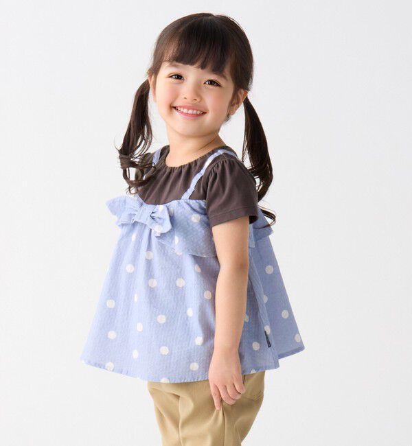 SHIPS Colors 「SHIPS Colors:80～130cm / 2WAY ドット チュニック」|Tシャツ・カットソー|ダークグレー