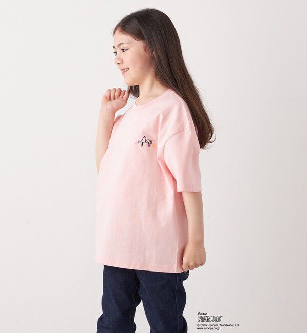SHIPS any「SHIPS any: SNOOPY コラボ ワンポイント カラー 刺繍 Tシャツ◇」|Tシャツ・カットソー|