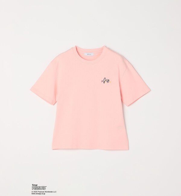 SHIPS any「SHIPS any: SNOOPY コラボ ワンポイント カラー 刺繍 Tシャツ◇」|Tシャツ・カットソー|