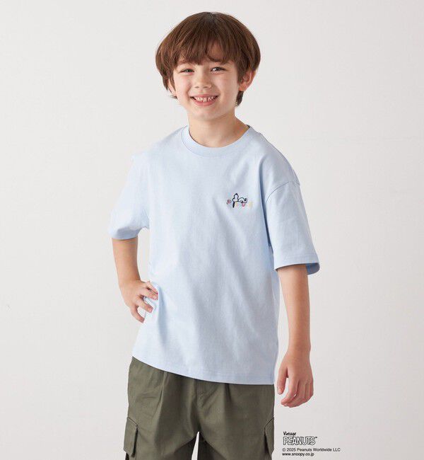 SHIPS any「SHIPS any: SNOOPY コラボ ワンポイント カラー 刺繍 Tシャツ◇」|Tシャツ・カットソー|