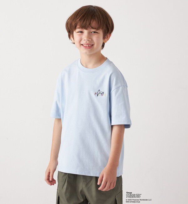 SHIPS any「SHIPS any: SNOOPY コラボ ワンポイント カラー 刺繍 Tシャツ◇」|Tシャツ・カットソー|