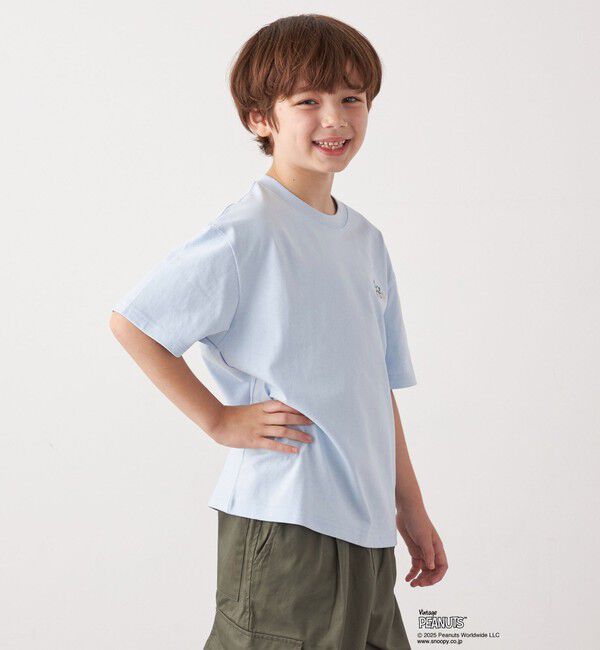 SHIPS any「SHIPS any: SNOOPY コラボ ワンポイント カラー 刺繍 Tシャツ◇」|Tシャツ・カットソー|