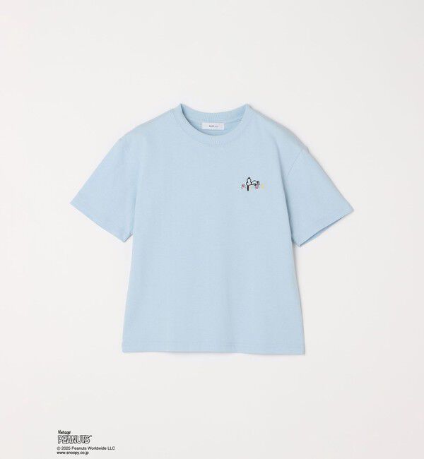 SHIPS any「SHIPS any: SNOOPY コラボ ワンポイント カラー 刺繍 Tシャツ◇」|Tシャツ・カットソー|