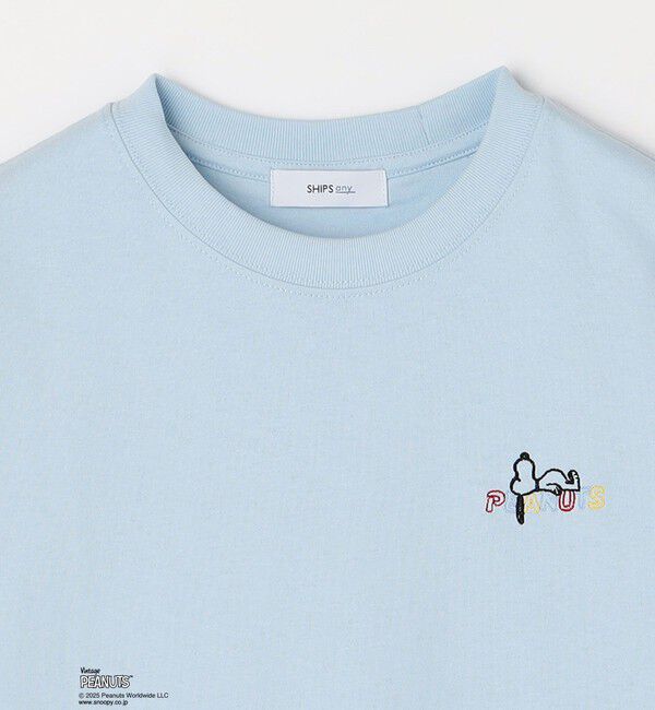SHIPS any「SHIPS any: SNOOPY コラボ ワンポイント カラー 刺繍 Tシャツ◇」|Tシャツ・カットソー|