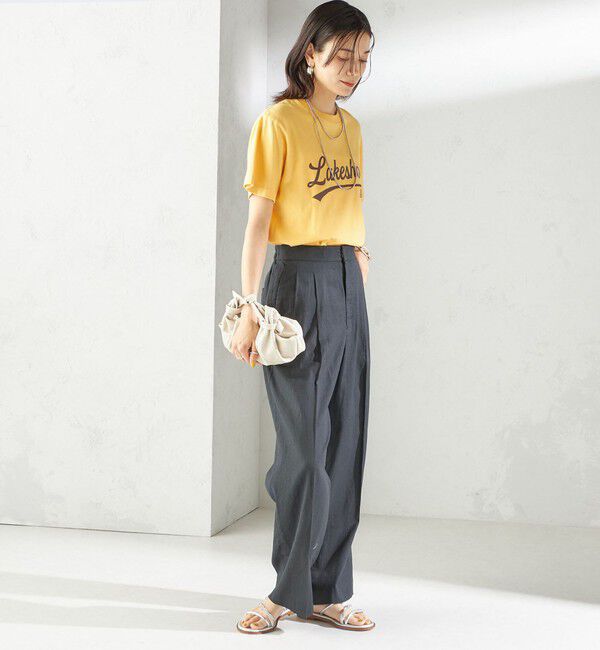 SHIPS for women「【SHIPS別注】Odub:〈手洗い可能〉プリント TEE」|Tシャツ・カットソー|