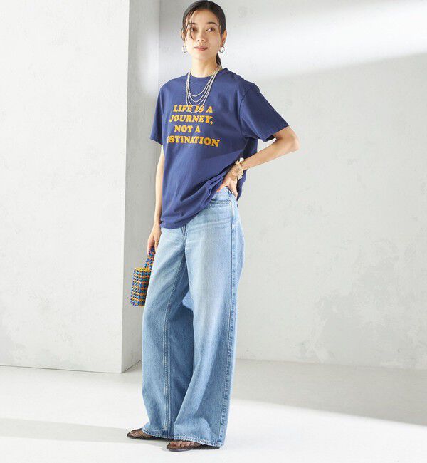 SHIPS for women「【SHIPS別注】Odub:〈手洗い可能〉プリント TEE」|Tシャツ・カットソー|