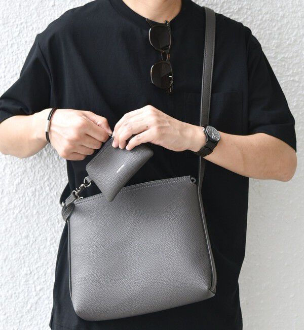 SHIPS any「SHIPS any: スプリット レザー ミディアム ショルダーバッグ (カードケース付き)◇」|ショルダー・メッセンジャー|