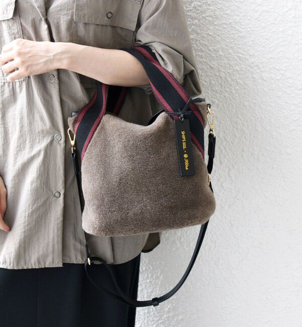 SHIPS any「【SHIPS any別注】Folna: 2WAY ライン リバーシブル ショルダー バッグ」|ショルダー・メッセンジャー|