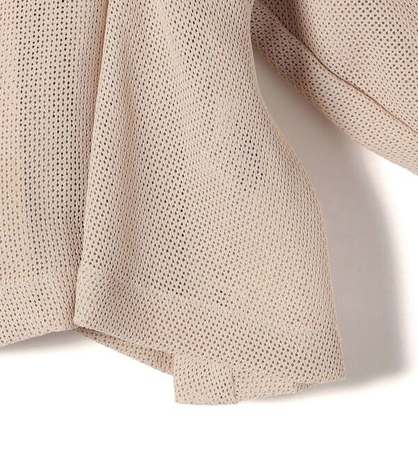 SHIPS for women「troisiemeCHACO:〈洗濯機可能〉メッシュ 半袖 ジャケット」|テーラードジャケット|