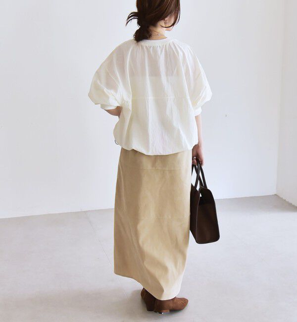 quaranciel「quaranciel:〈多機能/洗濯機可能〉ナイロン タスラン ドロスト ルーズ プルオーバー」|プルオーバー|