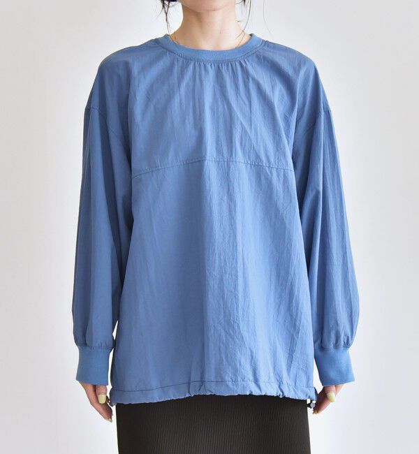 quaranciel「quaranciel:〈多機能/洗濯機可能〉ナイロン タスラン ドロスト ルーズ プルオーバー」|プルオーバー|