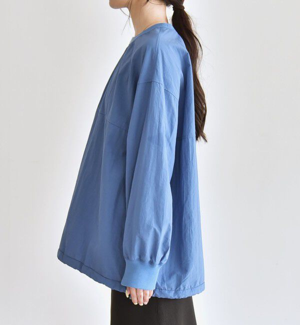 quaranciel「quaranciel:〈多機能/洗濯機可能〉ナイロン タスラン ドロスト ルーズ プルオーバー」|プルオーバー|