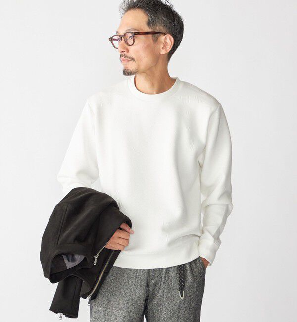 SHIPS「SHIPS: ジャカード ライト ロングスリーブ プルオーバー」|Tシャツ・カットソー|