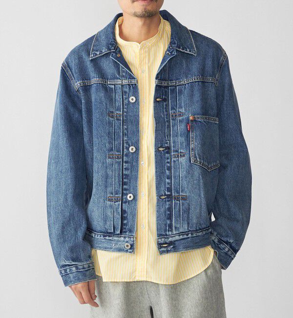SHIPS「Levi&rsquo;s: TYPE 1 TRUCKER」|ブルゾン・スタジャン|ライトブルー