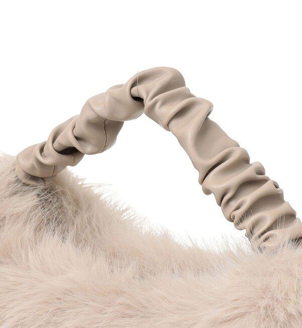 SHIPS any「SHIPS any: 2WAY フェイクファー ギャザー ショルダー バッグ」|ショルダー・メッセンジャー|