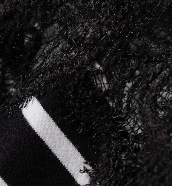 SHIPS for women「〈手洗い可能〉レース コンビ パフ スリーブ 半袖 Tシャツ」|Tシャツ・カットソー|