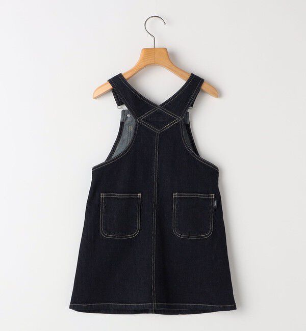 SHIPS KIDS「SHIPS KIDS:100～130cm /デニム オーバーオール スカート」|ジャンパースカート|