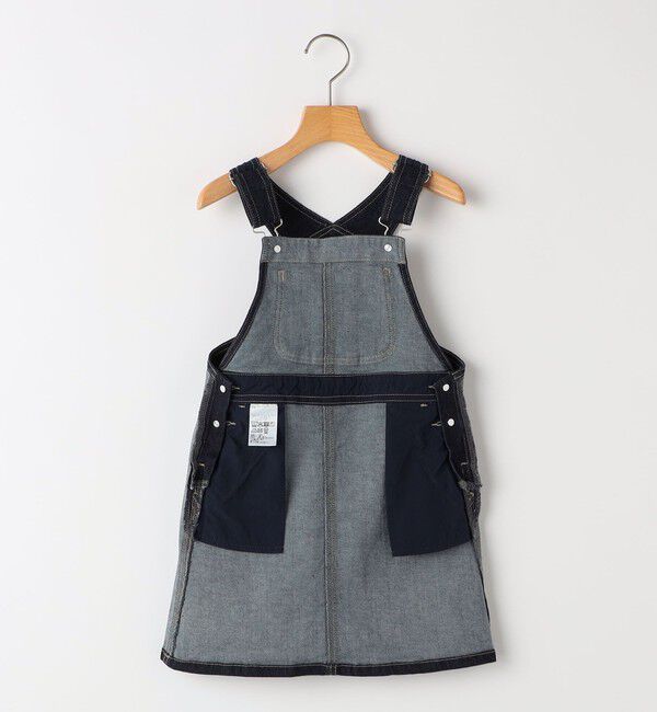 SHIPS KIDS「SHIPS KIDS:100～130cm /デニム オーバーオール スカート」|ジャンパースカート|