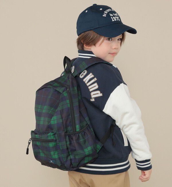 SHIPS KIDS「SHIPS KIDS:50th ANNIV チェック デイ パック M」|リュック|