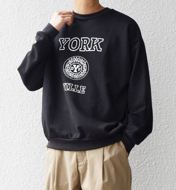 SHIPS any「SHIPS any: any city カレッジライク プリント&刺繍 リラックス スウェット◇」|スウェット・ジャージ|