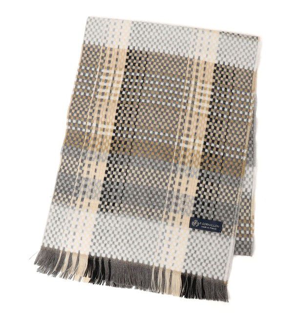 SHIPS any「P.CORNILLON:〈手洗い可能〉マルチカラー チェック ストール」|ストール|