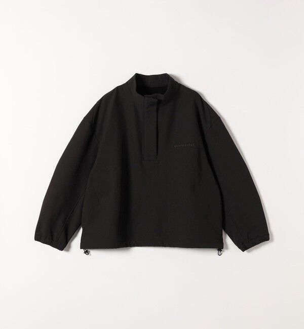 quaranciel「quaranciel:〈洗濯機可能〉ハーフ ジップ ロゴ 刺繍 ドロスト プルオーバー」|プルオーバー|