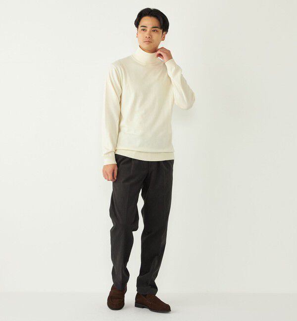 SHIPS Colors 「SHIPS Colors:〈手洗い可能〉アンチピリング 12ゲージ タートルネック ニット」|ニット・セーター|