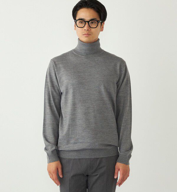 SHIPS Colors 「SHIPS Colors:〈手洗い可能〉アンチピリング 12ゲージ タートルネック ニット」|ニット・セーター|