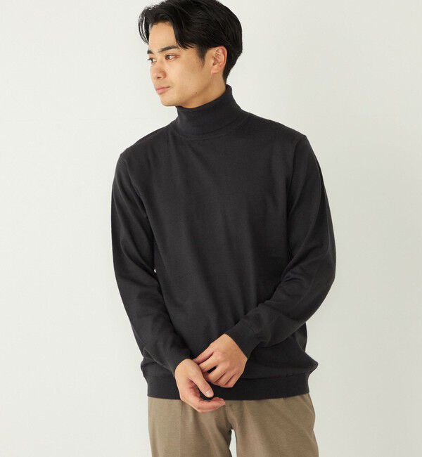 SHIPS Colors 「SHIPS Colors:〈手洗い可能〉アンチピリング 12ゲージ タートルネック ニット」|ニット・セーター|