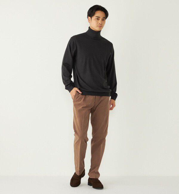 SHIPS Colors 「SHIPS Colors:〈手洗い可能〉アンチピリング 12ゲージ タートルネック ニット」|ニット・セーター|