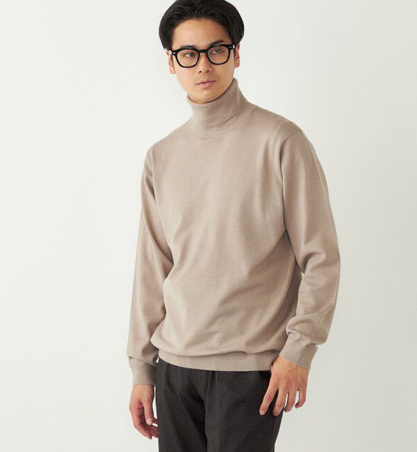 SHIPS Colors 「SHIPS Colors:〈手洗い可能〉アンチピリング 12ゲージ タートルネック ニット」|ニット・セーター|