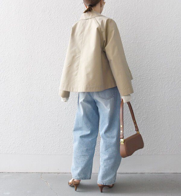 SHIPS any「SHIPS any:〈手洗い可能〉シャンブレー Aライン フレア ショート コート」|その他|