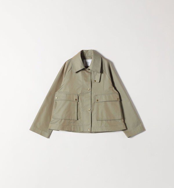 SHIPS any「SHIPS any:〈手洗い可能〉シャンブレー Aライン フレア ショート コート」|その他|