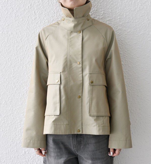 SHIPS any「SHIPS any:〈手洗い可能〉シャンブレー Aライン フレア ショート コート」|その他|