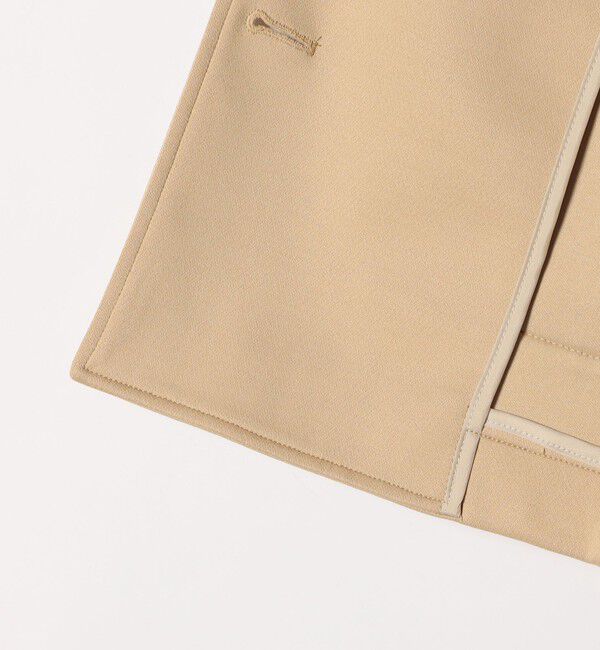 quaranciel「quaranciel:〈手洗い可能〉ジャージー ポケット ノーカラー ジャケット」|ノーカラージャケット|